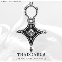 Pendant Lucky Ethno Cross New Vintage 925 Sterling Silver Fine Jewelry Europe Style Bijoux Accessories Gift For Woman & Men