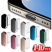 9/1Pcs Type C Anti Dust Plugs Metal USB C Port Caps Protectors for Iphone Samsung Xiaomi Huawei Charging Port Dust Cover Caps