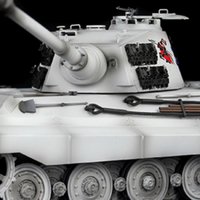 2.4G Heng Long 1/16 Snow 7.0 Plastic King Tiger RC Tank Model 3888A BB Shooting Army Radio Control Panzer Vehicle Model Toys