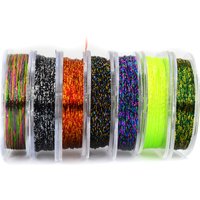 MNFT 7 Stück Metallic-Führungsverpackungs-Angelschnurfaden für Rutenbau, bunt, 50 Meter