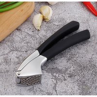 Manual Garlic Press Stainless Steel Handheld Garlic Squeezer Non-slip Handle Ergonomic Grip Garlic Crusher Cooking