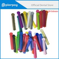 PIORPOY 40Sticks Dental Orthodontic Elastic Ligature Ties Colorful Bands For Dentistry Brackets Braces Ortho Treatment Material
