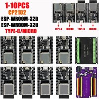 1-10PCS ESP32-DevKitC core board TYPE-C/MICRO ESP32 Development Board ESP32-WROOM-32D/U WIFI+Bluetooth-compatible IoT NodeMCU-32