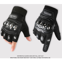AliExpress NONE Stainless Steel Knuckle Tactical Gloves Men Anti-Slip Protective Motorcycle Cycling Gloves Anti-Impact Hiking Motocross Gloves