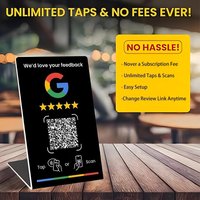 Programmierbarer NFC215 für Google Review Card NFC Station Table 13,56 MHz QR-Code kann unabhängig eingestellt werden, um Standing Card zu verbinden