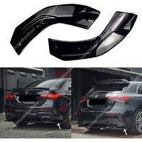 Rear Bumper Side Splitters For Mercedes Benz A Class W177 V177 A35 A45 AMG 2019-2023 Diffuser Exhaust Pipe Trim Spoiler Bodykits