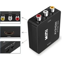 RCA AV To HDMI-compatible Converter AV/CVSB L/R Video Box HD 1080P 1920*1080 Support NTSC PAL Output AV To HDMI-compatible