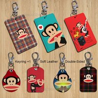 Interesting monkeys Paul Frank Holder For Bank Business Work Card Holder Student Card Case Bus Card Keychain