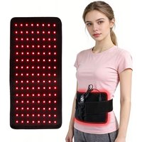 120 Bead LED Red Light Therapy Belt Electric Heating Warming Uterus Waist Stomach Fitness Abdominal Belt Plug-In Hot Compress