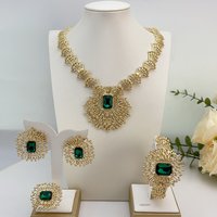 Latest Brazilian Exquisite Handmade Beautiful Necklace Wedding Party Accessories Fashion Women Jewelry Set FHK23382