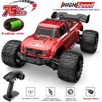 KF18 1:14 4WD RC Car Off-Road Racing High Speed Brushless Motor 2.4G Remote Control Cars Truck 75km/H Truck With LED Light Toy