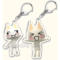 Cute Keychains for Accessories Bag Pendant Kawaii Cartoon Inoue Toro CUTE Cat Game Key Chain Ring Keyring Jewelry Fans Gifts