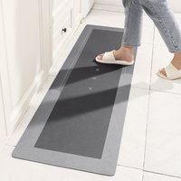 Tapis de sol de cuisine, tampon de boue de diatomée, tapis de bain Super absorbant, antidérapant, tapis de cuisine, lavage essuyable, longue bande