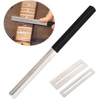 Guitar Fret Crowning File Wooden Polished Guitar Repair Maintenance Luthier Tool Polishing DIY Tool Guitar Bass Accessories