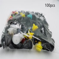 100pcs Universal Mixed car Clips For Volvo S40 S60 S80 S90 V40 V60 V70 V90 XC60 XC70 XC90