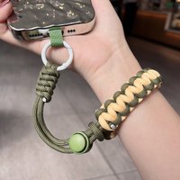 Durable Sport Phone Charm Wrist Strap Anti-Lost Unisex Adjustable Short Woven Sturdy Lanyard Travel Anti-Theft Anti-robbery Rope