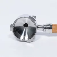 Bottomless Portafilter 51mm For Delonghi Ec685 Accessories Double Spout 51mm Bottom Filter Holder Head For Delonghi Coffee Maker