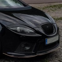 Przednie Nakładki na Reflektory Brwi do Seat Leon MK2 2005-2012 Czarne Połyskowane Pokrywy Spoiler Splitter Dyfuzor ABS Zestawy Tuningowe Karoserii Samochodowej