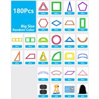 Magnetyczne klocki konstrukcyjne DIY, duże magnesy, zestaw do budowania, zabawki edukacyjne Montessori dla dzieci, płytki magnetyczne STEM