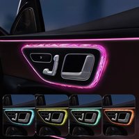 Crystal Texture Door Frame & Reading Light Frame Cover Stickers Fits Benz C GLC E Class W206 X254 W214 4/5PCS