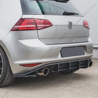 For Volkswagen Golf 7 MK7 GTI 2014-2017 Maxton Style V2 Rear Bumper Lip Diffuser Spoilers Bodykit Splitters Tuning Gloss Black