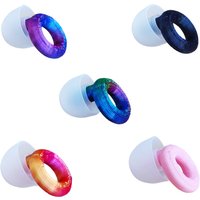 Silicone Soundproof and Noise-Reducing Earplugs, Swimming Earplugs, with 4 Sizes of Replacement Ear Caps, Washable Sleep Noise-Reducing Earplugs, Comfortable and Painless, Reusable