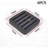 Rubber Anti Vibration Pads 4 Pack for Air Conditioner Outdoor Installation to Minimize Noise Emission and Slippage