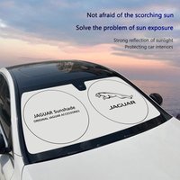 Foldable Car Front Windshield Sun Visor UV Shade Cover Accessory For Jaguar XEL E-PACE F-PACE F-TYPE XJ I-PACE XE XK Keychain