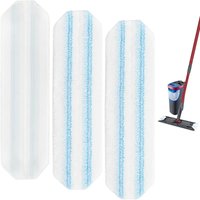2/6PCS For Vileda H2pro Flat Mop Pad Rags Washable Reusable Microfiber Mop Pad Replace Accessories