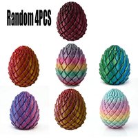 /*2026 New Product 3D Printing Dragon Egg Stress Relief Model, Deformable Twist Egg, Creative Stress-Relief Gadget Desk Ornament