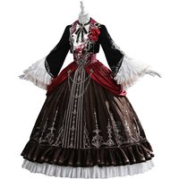Love and Deepspace Devil MC Heroine Cosplay Costume Hat Women Vintage Silverwing Party Dress Halloween Carnival Roleplay Clothes