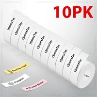 2/5/10Rolls P12 Label Printer Sticker 15mm*7m Label Tape Thermal Printer Paper Compatible Phomemo D30 Marklife P12 P15 Labeller