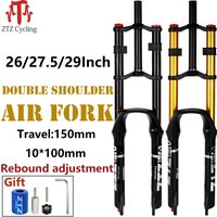 ZTZ Bike Cycling Suspension Fork 26/27.5/2 inch For Sport Mountain DH Air Double Shoulder Downhill Replacement bicycle parts