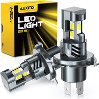 AUXITO 2Pcs H4 LED Canbus No Error Headlights 12V for Lada Honda Toyota Ford 9003 HB2 Hi/Lo Beam Headlamp Turbo H4 LED Bulb 70W