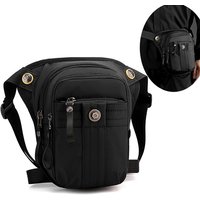 Men Waist Leg Bag Fanny Pack Outdoor Sports Motorcycle Rider Travel Hiking Multi-Pocket Nylon Male Drop Thigh Hip Belt Bags New