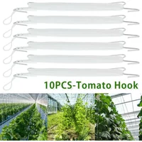 10PCS Greenhouse Garden Tomato Hooks Clamps Planting Vegetable Hook Support Plant Ties Supports Outdoor Living Yard Plant Care