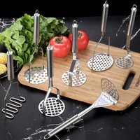 Avocado Masher Stainless Steel Ergonomic Stainless Steel Potato Masher for Avocado Vegetables Kitchen Tool for Food for Salad