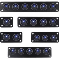 20A blue circular joystick switch panel with 3-pin aluminum waterproof 12V, suitable for cars, trucks, boats, RVs, yachts, etc image 4