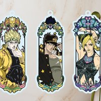 5cm Acrylic Keychain cute Pendant for Steel Ball Run Dio Brando Jotaro Kujo Version Anime backpack Pendant Decorative Gifts