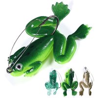3PCS/ Weedless Rubber Frog Soft Fishing Lures Silicone Anti-Hook Bottom Lure for Snakehead fishing tackle