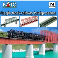 KATO N Scale Train Track Single Track Railway Bridge Straight Curve Track Bridge Without Pier Sand Table Decoration