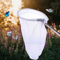 Stainless Steel Telescopic Butterfly Net Fast Folding Extendable Handle Flying Animals Capture Net Manual Nets Telescopic