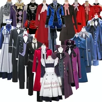 Black Butler Mey Rin Kuroshitsuji Sebastian Ciel Phantomhive Sebastian Michaelis Mey Rin Cosplay Costume,Customized Accepted