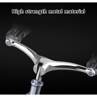 Aluminum Alloy Spinning Fishing Reel Spare Double Handle Foldable Multiple Colors Hollow Grip for Enhanced Fishing Experience