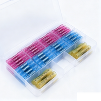 50/100PCS Waterproof Heat Shrink Butt Connectors Kit 0.5-6mm²(22-10AWG), Insulated Crimp Wire Terminals for Auto Marine Wiring