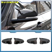 Couvercle de rétroviseur latéral noir en Fiber de carbone, pour BMW X1 F48 X2 F39 F40 F53 F44 Z4 G39 Toyota Supra