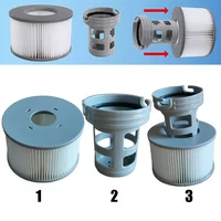 Filter Cartridge + Filter Base For Inflatable Spa Cartridge Replacement Swimming Pool Spare Accessories
