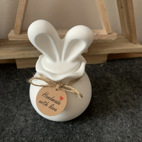 Rabbit Ear Silicone Mold for DIY Crafts - Handmade Cement/Plaster/Candle/Wax Molds, Easter Bunny Ear Storage Jar, Jewelry Box