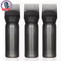 3pcs180ml Oil Scalp Applicator Root Washer Repeatable Filling Bottle Root Comb Applicator Bottle Salon Barbershop Accessories