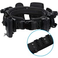 4pcs Adjustable Thickened Tactical Belt Buckle Police Accessories Double Snap Buckle Nylon Tactical Belt Loop Retainer